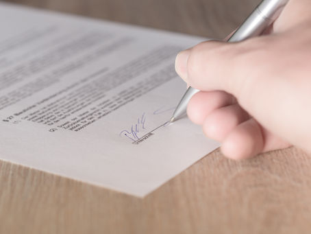 Person signing an I-601A waiver.