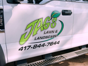 JAGS Lawn & Landscape truck.
