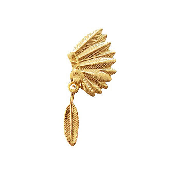 Miniature : Collier coiffe apache indien 7bis acier