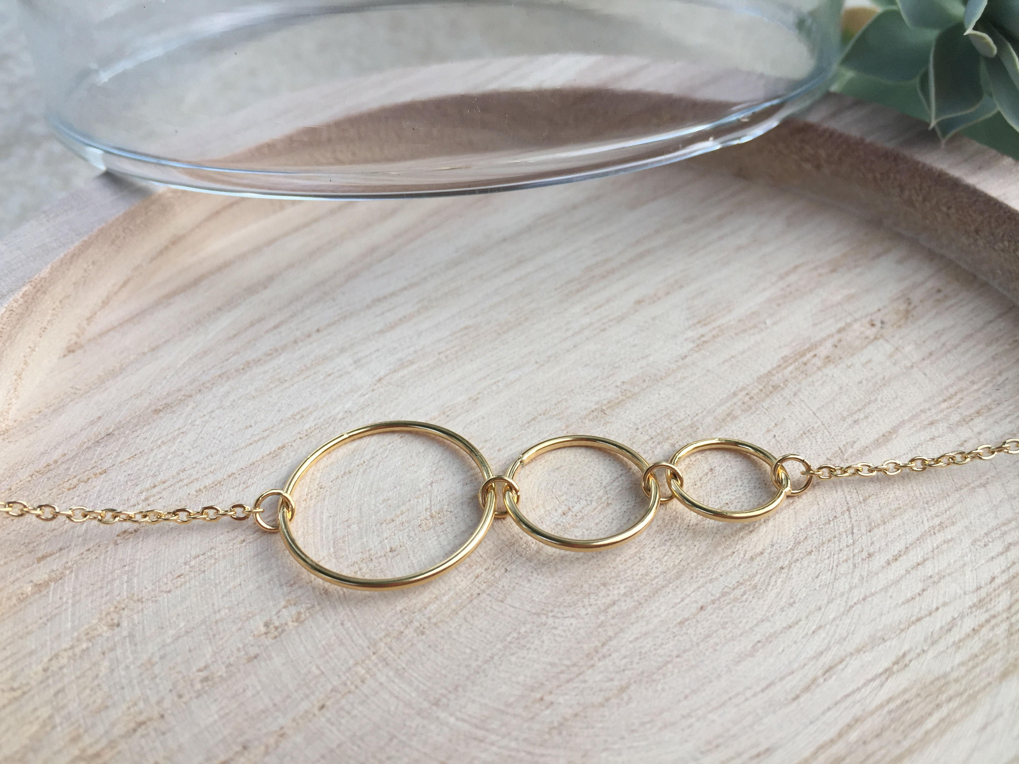 Bracelets rings doré