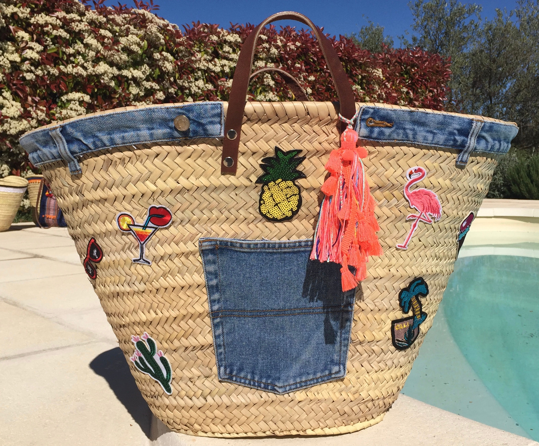 Panier de plage customisé enihpled