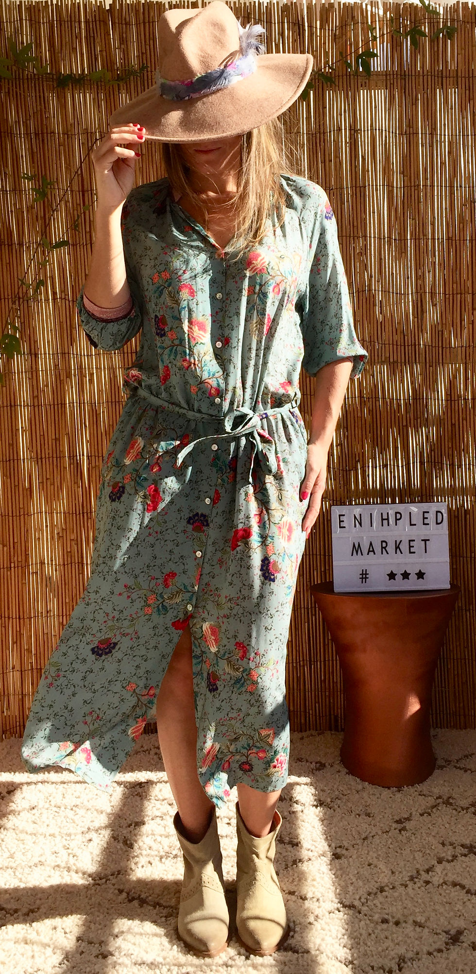 Miniature : Robe bohème fluide à fleurs
