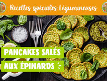 Recette Pancakes salés aux épinards