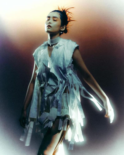 Erica of UIA AGENCY for an editorial inspired by traditional Korean fashions