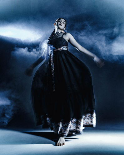 Erica of UIA AGENCY for an editorial inspired by traditional Korean fashions