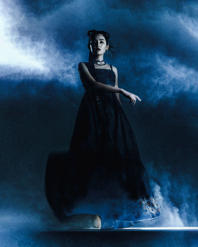 Erica of UIA AGENCY for an editorial inspired by traditional Korean fashions