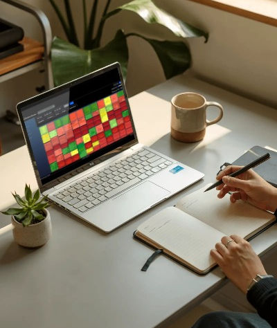 laptop with mktg.ai on the screen