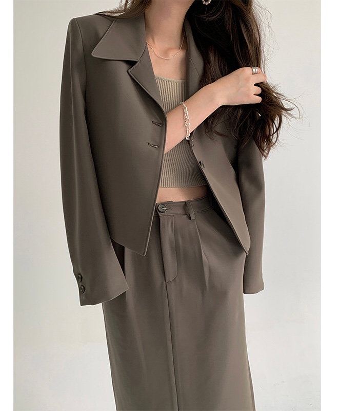 TAILLEUR Set Trendy Giacca e Gonna Midi a Vita Alta | Exsito Store