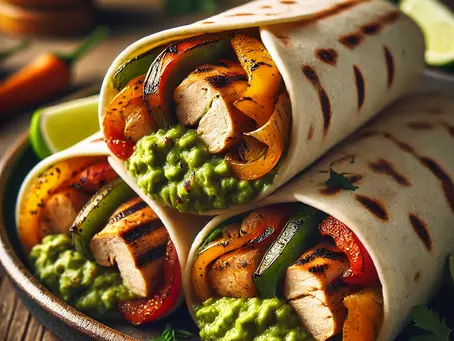 Recette Fajitas de Poulet avec Guacamole aux Mélange "Guacamole" !