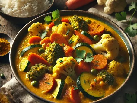 Recette Curry de Légumes au Curcuma !