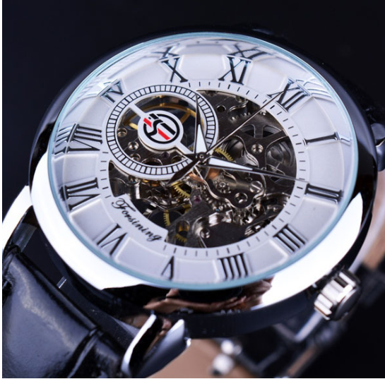 Miniatura: Men's Hollow Design Mechanical Watch