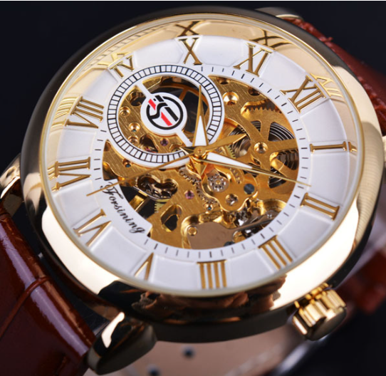 Miniatura: Men's Hollow Design Mechanical Watch