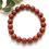Thumbnail: Red Jasper 10mm Round Gem Bead Stretch Bracelet