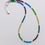 Thumbnail: Minimalist Tiny Beads Necklace Multi Colour Translucent Glass Handmade Australia