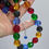 Thumbnail: Multicolour Czech Facet Necklace Large 12mm Fire-Polish Beads Australia Made