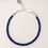 Thumbnail: Natural Lapis Lazuli Bracelet 4mm Beads Silver Tone Clasp Handmade in Australia