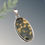 Thumbnail: Ocean Jasper Pendant 925 Sterling Silver Olive Green Mustard Yellow Oval 7.6g