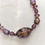 Thumbnail: Amethyst Vintage Glass Handmade Necklace Mixed Beads Bronze Tone Metal Chain
