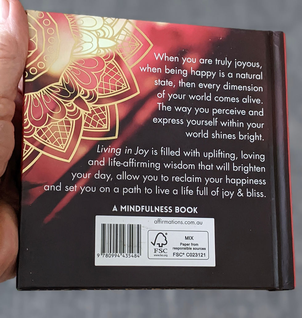 Thumbnail: Living in Joy Mindfulness Affirmations Mini Book Uplifting Quotes Hardcover