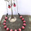Thumbnail: Pink  Necklace Set 10mm Catseye Beads Black Accents Stainless Chain AUS Made