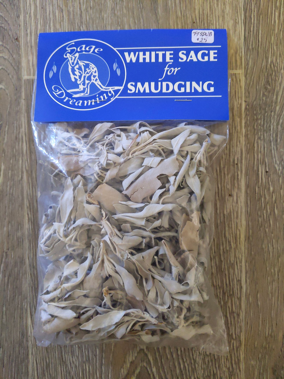 Thumbnail: 3 x Organic White Sage Mixed Lot Australian Grown Stick Leaves Tips