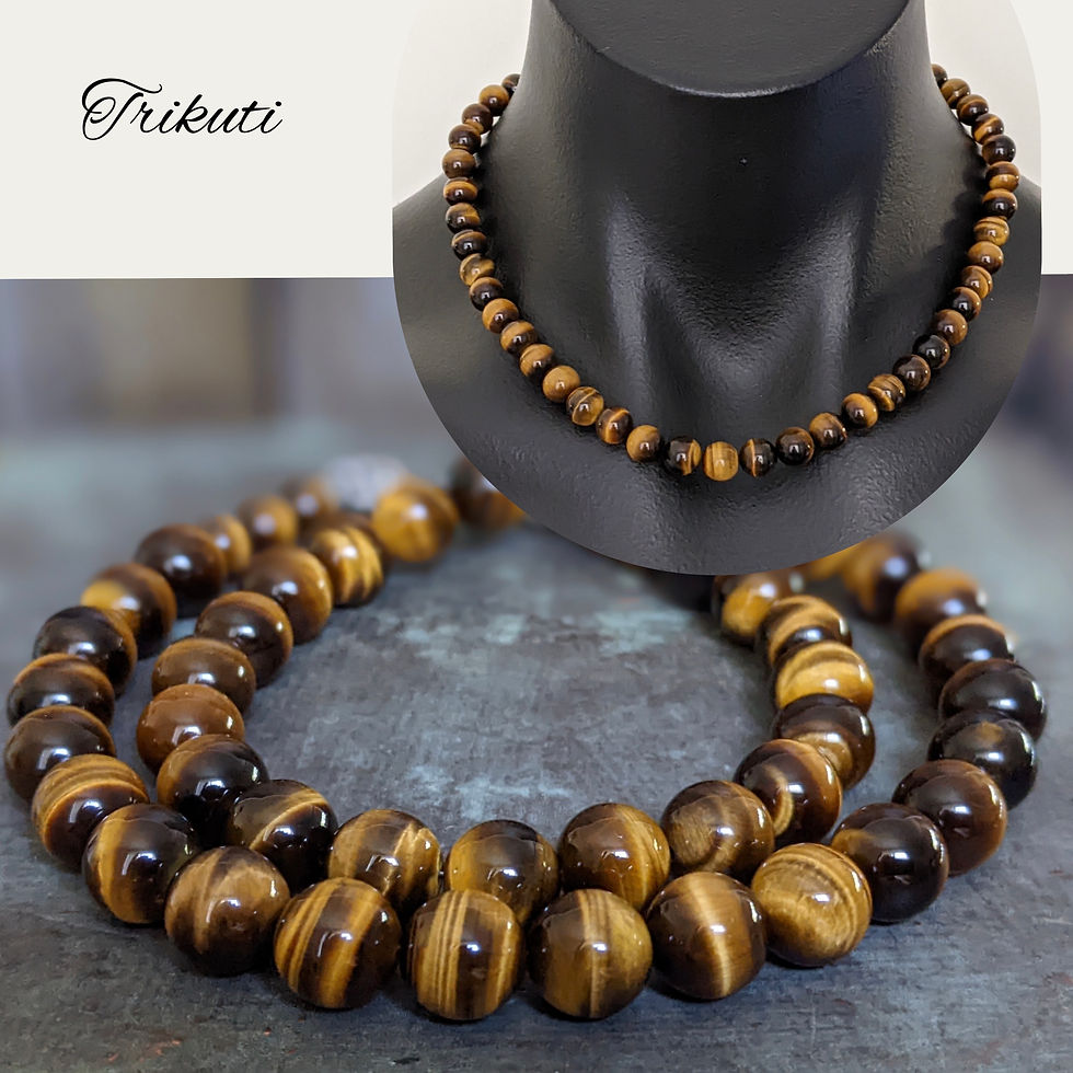 Thumbnail: Tiger Eye 8mm A Grade Gemstone Bead Strand