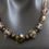 Thumbnail: Vintage Style Light Amethyst Glass Handmade Necklace Bronze Tone Chain Australia