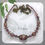 Thumbnail: Amethyst Vintage Glass Handmade Necklace Mixed Beads Bronze Tone Metal Chain