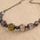 Thumbnail: Vintage Style Light Amethyst Glass Handmade Necklace Bronze Tone Chain Australia