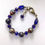 Thumbnail: Cobalt Blue Bracelet Handmade Glass Czech Beads Bronze Clasp AUS Made