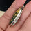 Thumbnail: Ocean Jasper Pendant 925 Sterling Silver Olive Green Mustard Yellow Oval 7.6g
