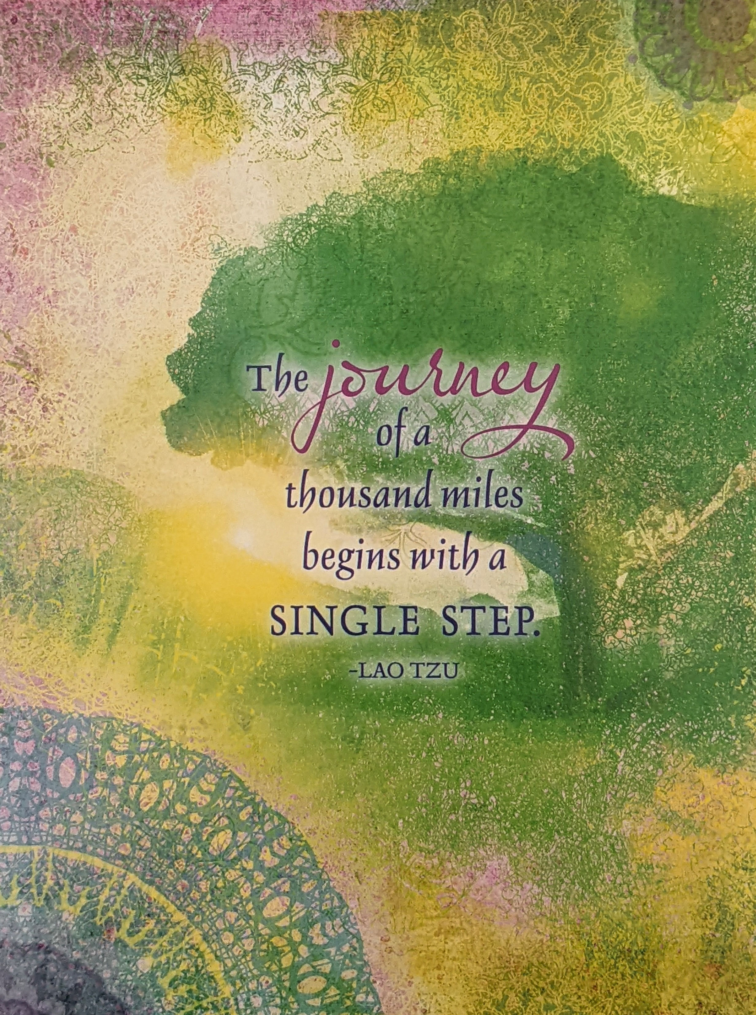 Journey of Thousand Miles Greeting Card Sue Zipkin Artist Quality USA Product