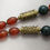 Thumbnail: Carnelian Necklace with Green Williamsite and Bloodstone Gemstone Handmade