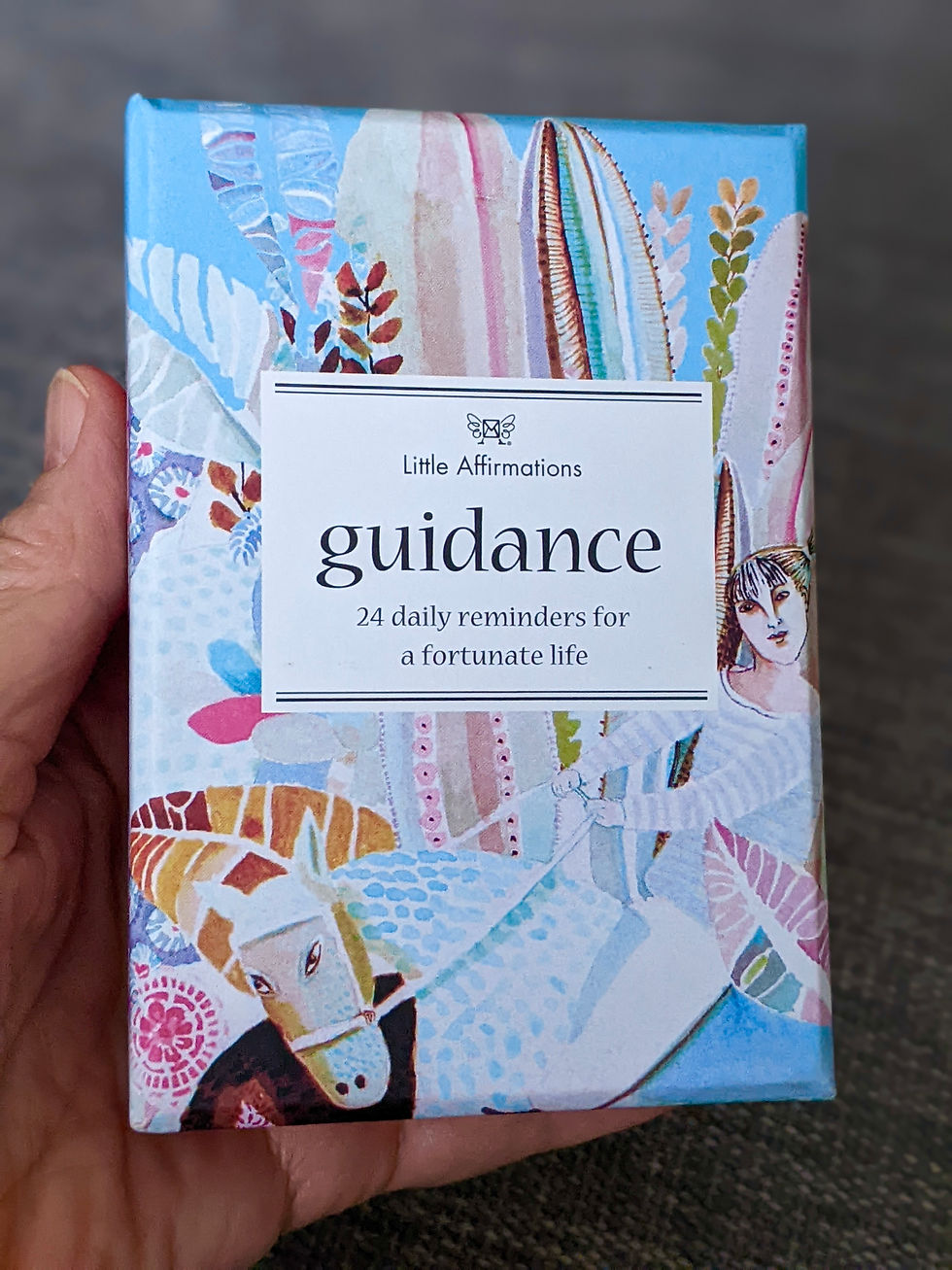 Thumbnail: Guidance Little Affirmations Box 24 Inspirational Cards Wood Stand AUS Artist