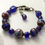 Thumbnail: Cobalt Blue Bracelet Handmade Glass Czech Beads Bronze Clasp AUS Made