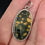 Thumbnail: Ocean Jasper Pendant 925 Sterling Silver Olive Green Mustard Yellow Oval 7.6g