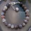 Thumbnail: Botswana Agate Bracelet 8mm Gemstone Beads with Clasp 18.5cm AUS Made