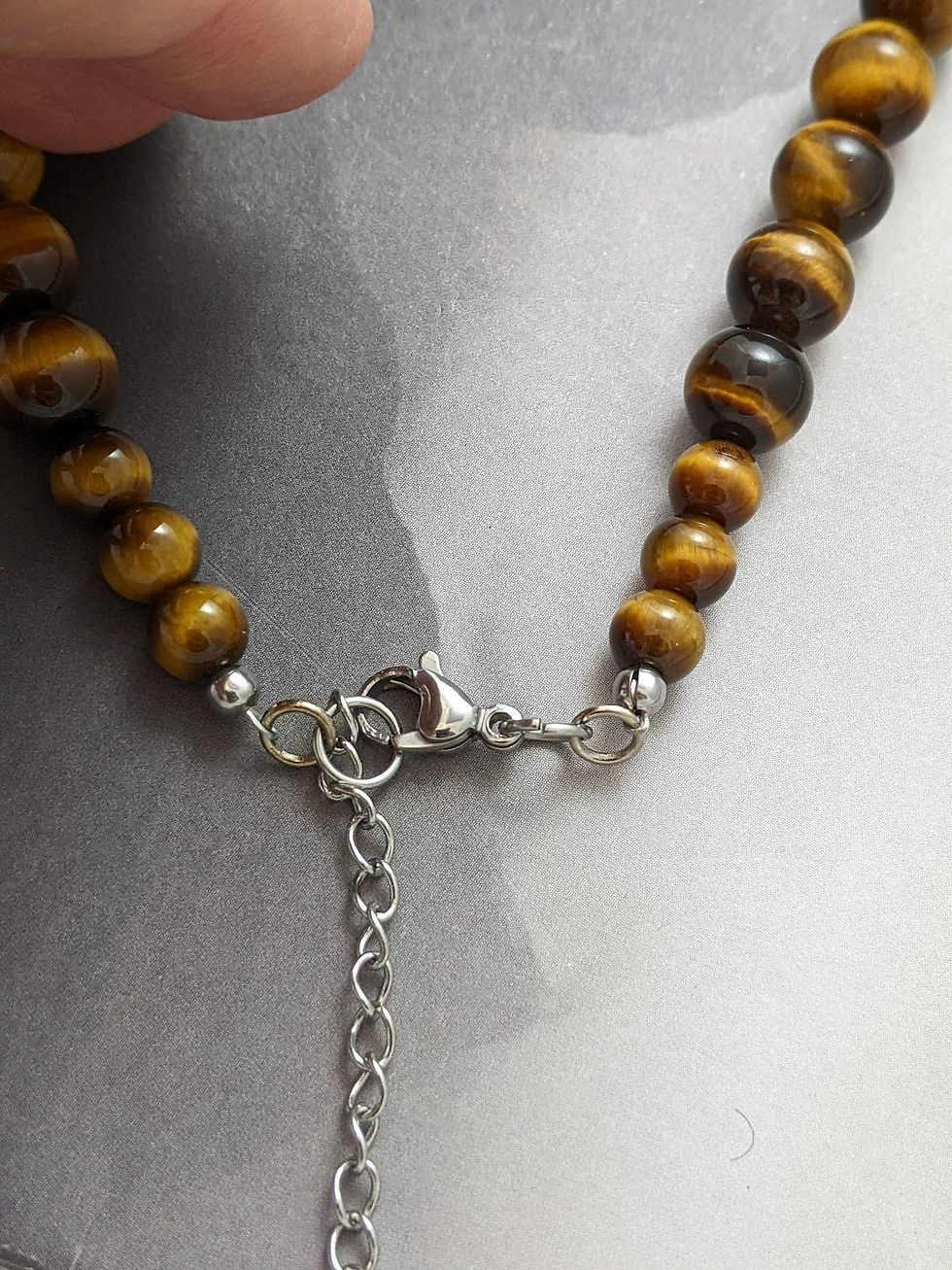 Thumbnail: Tiger Eye 8mm A Grade Gemstone Bead Strand