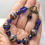Thumbnail: Cobalt Blue Bracelet Handmade Glass Czech Beads Bronze Clasp AUS Made