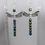 Thumbnail: Dragonfly Earrings Small Iris Green Beads Wings Silver Tone Wings Hooks AUS Made