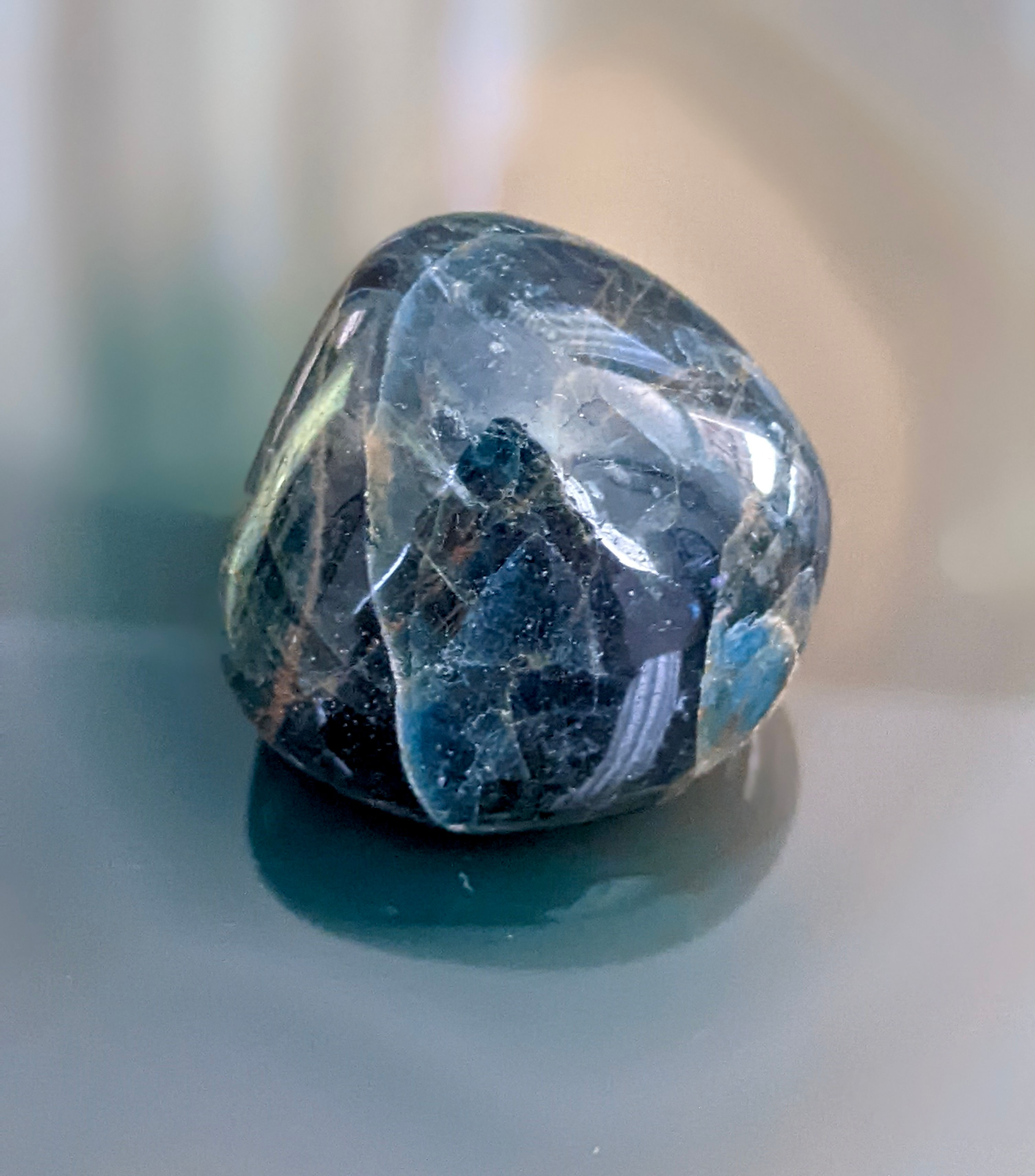 Apatite Tumbled Stone Healing Crystal Natural Imperfections 22.8g