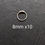 Thumbnail: 20 x 925 Sterling Silver Nose Rings Assorted Fine 8mm and 10mm in Display Box