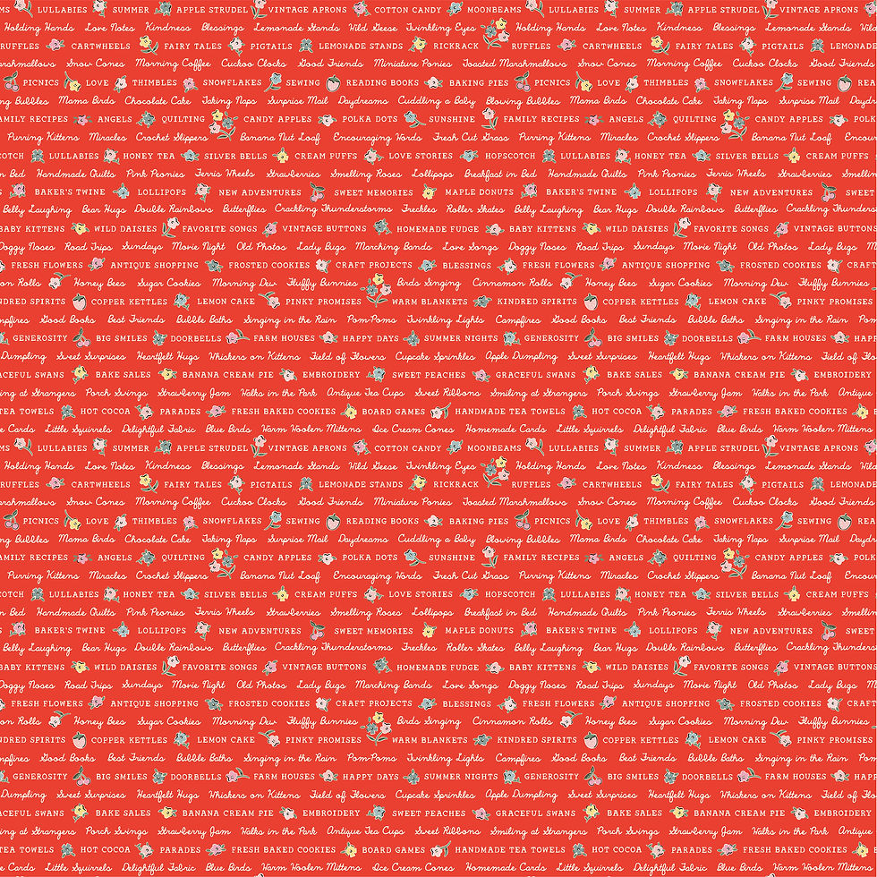 Love Letters Red (half metre)