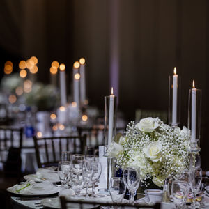 low-centerpieces-tall-candles
