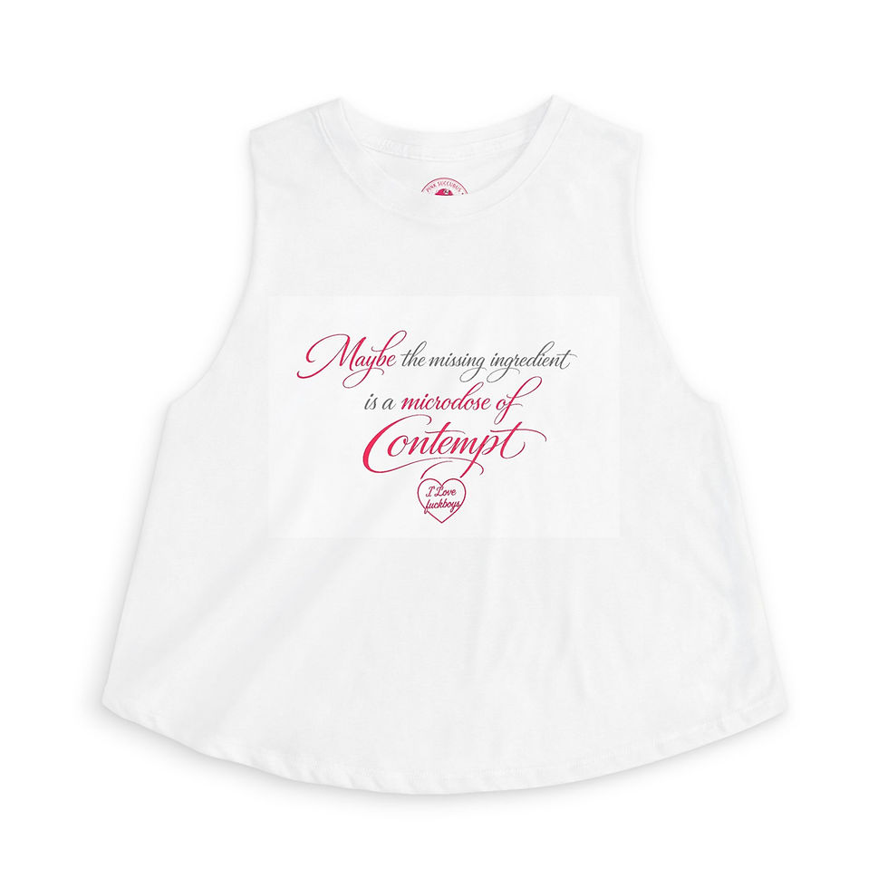 Thumbnail: i love fuck boys Quote Crop Top 