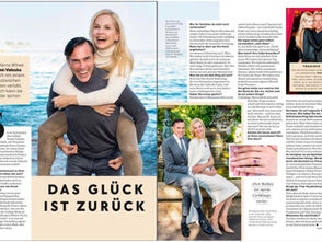 Annonce des fiançailles dans le magazine allemand "Gala"