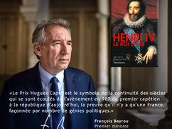François Bayrou, Premier lauréat du Prix Hugues Capet