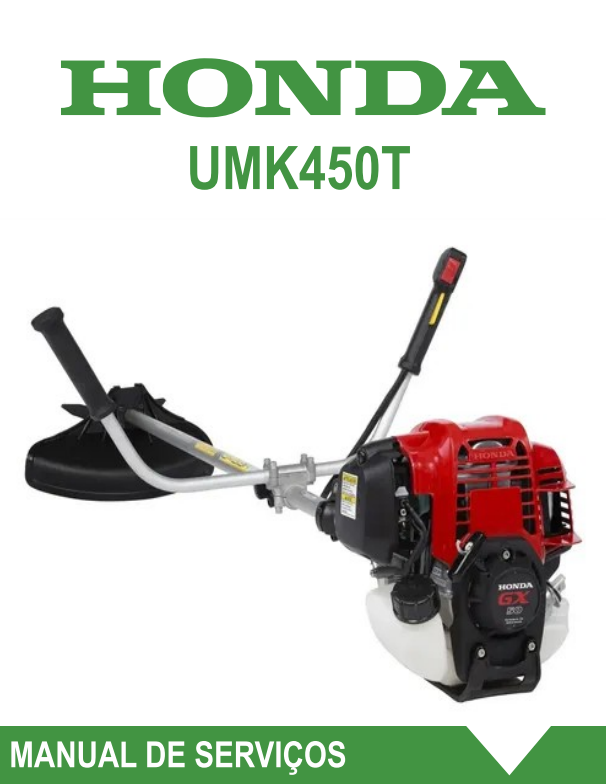Manual de Serviço Roçadeira Honda UMK450T - PDF