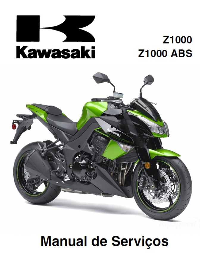 Manual de Serviço Kawasaki Z1000 ABS 2011 - PDF