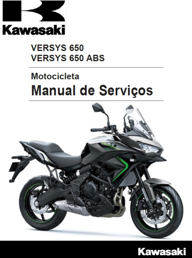 Manual de Serviço Kawasaki Versys 650 2014 - 2017 - PDF